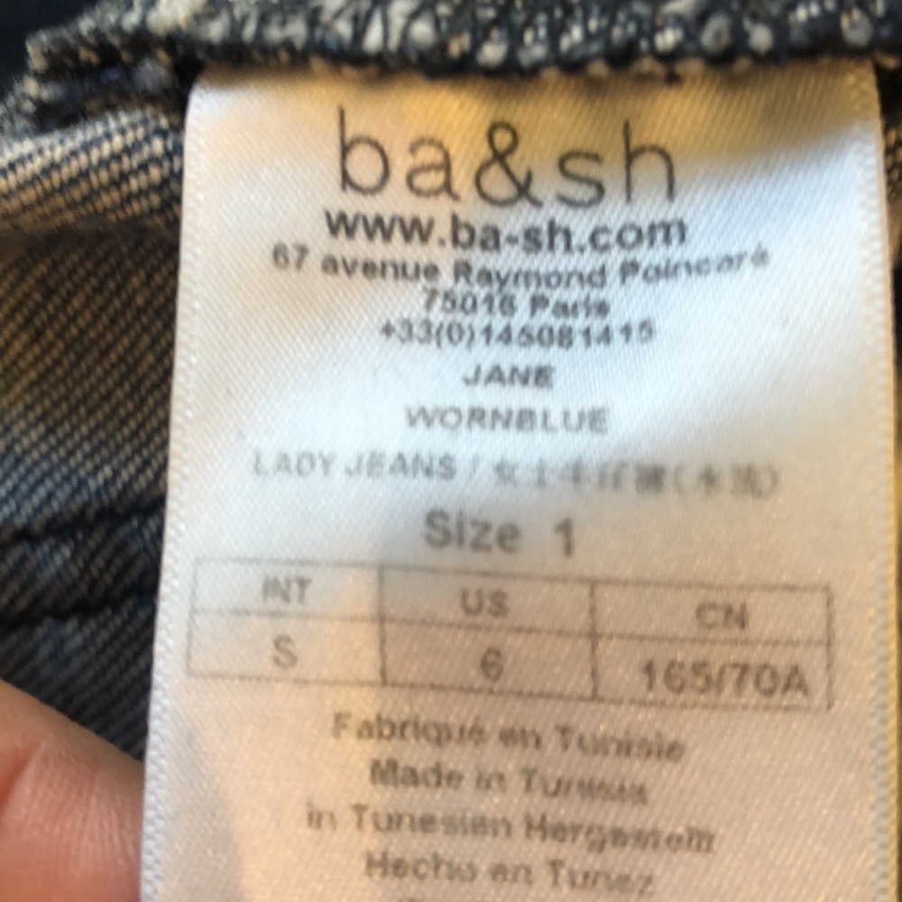 ba&sh Women's High Rise Jeans - Blue - Picture 8 of 8